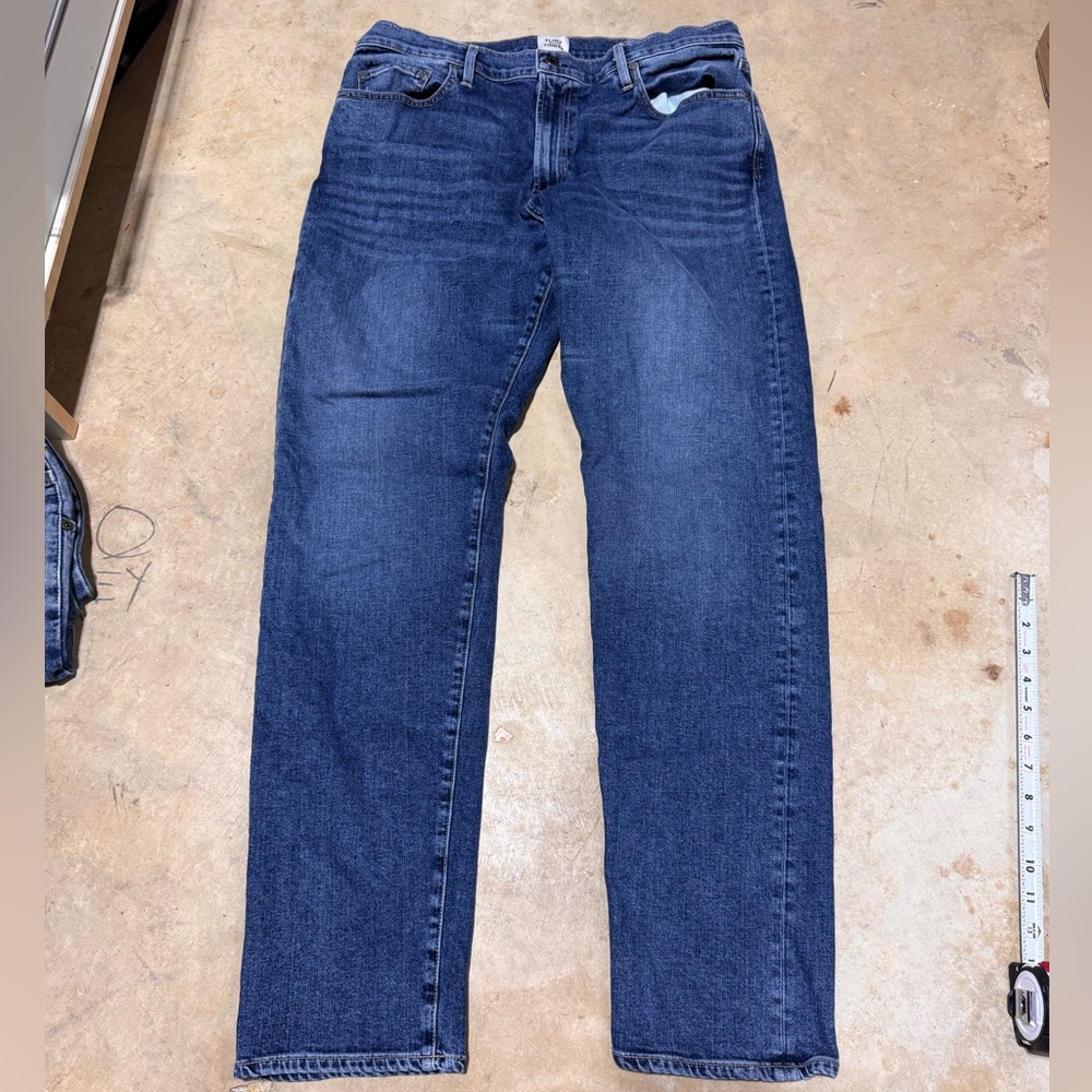 Flint & Tinder Slim Fit Jeans 36 x 32 Stretch Zip Fly Mens Made in USA